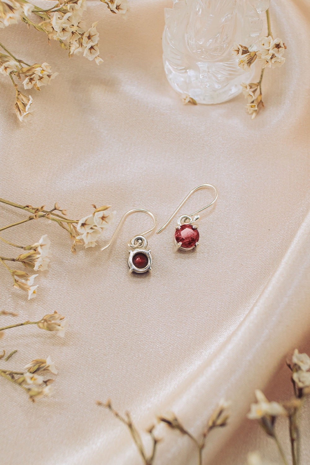 Raw Ruby Earrings - Venus