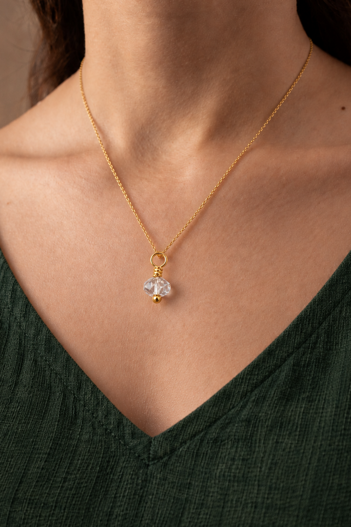 Gemstone Drop Charm, Mist