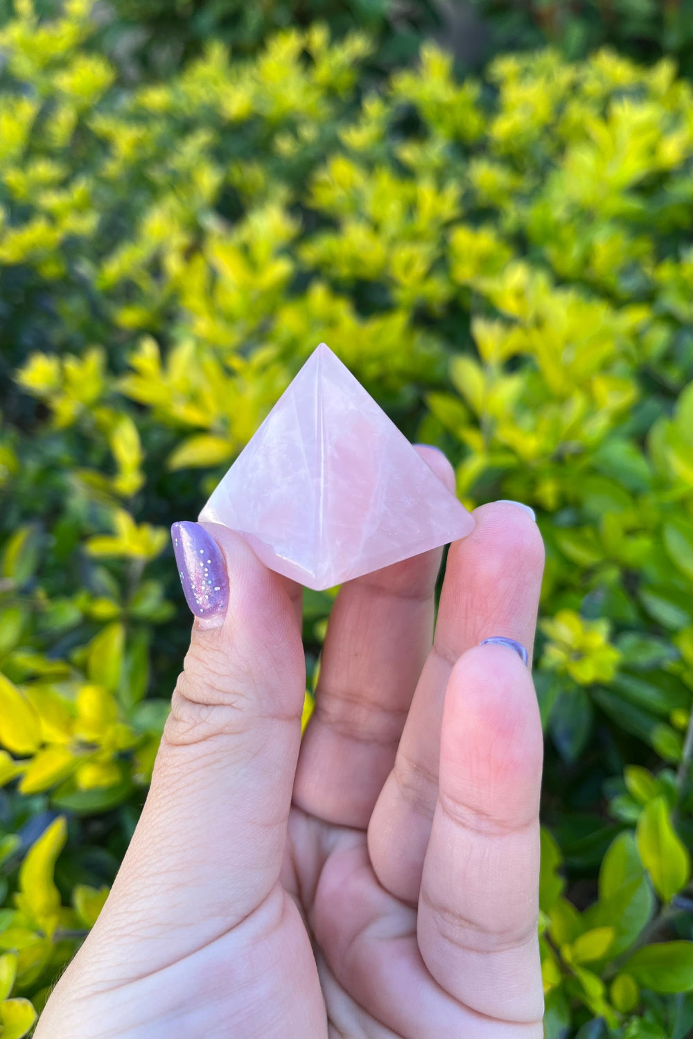 Rose Quartz Pyramid Point Crystal