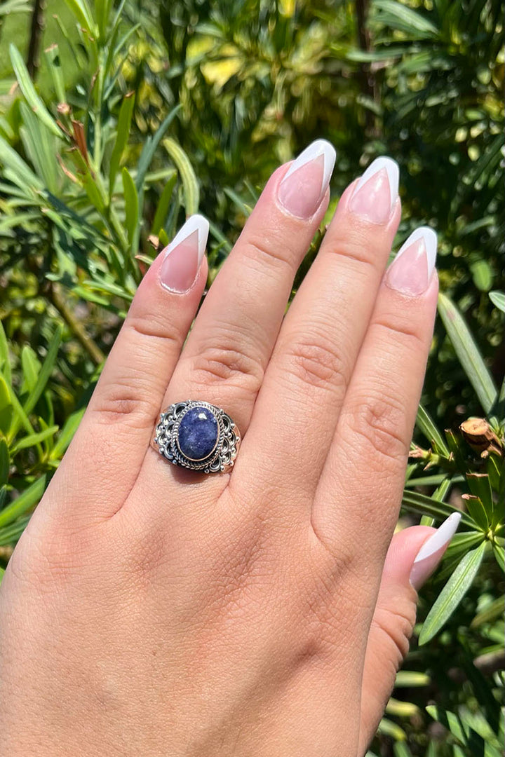 Sivalya Raw Sapphire Statement Ring - Royalty