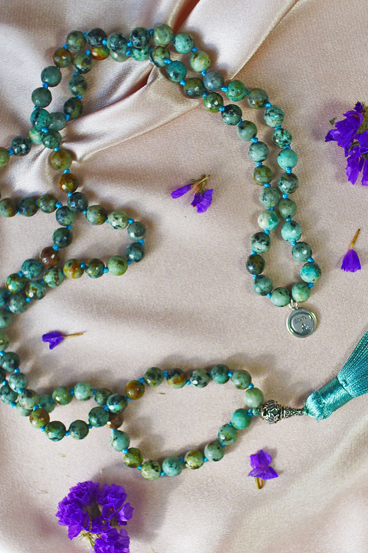 Sivalya Self Expression and Protection Turquoise Mala