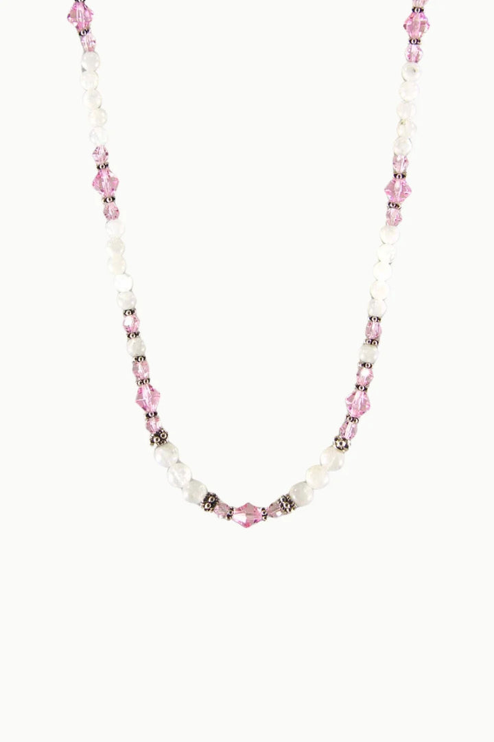 Sivalya Amour Moonstone and Pink Crystals Necklace