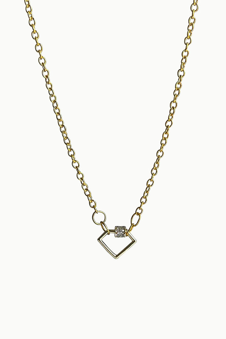 Sivalya Diamond Locket Link Chain Necklace