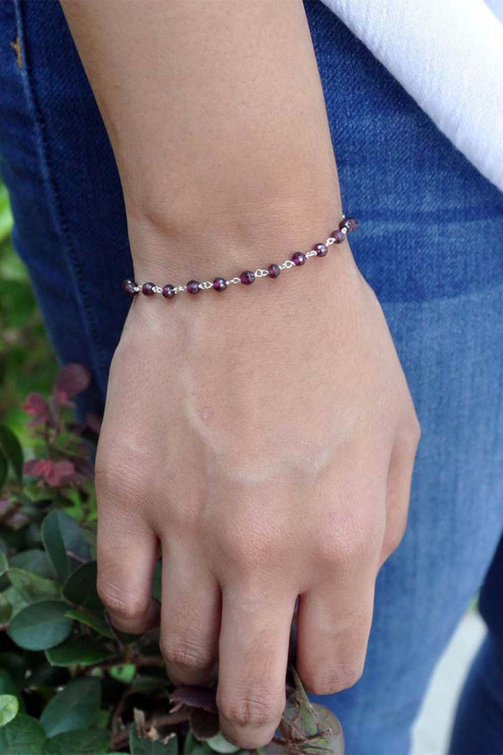 Sivalya Eternal Links Garnet Bracelet