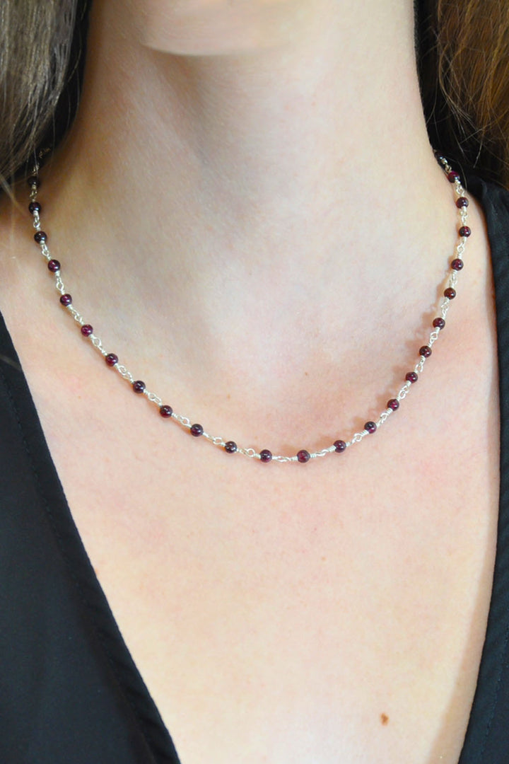 Sivalya Eternal Links Garnet Necklace