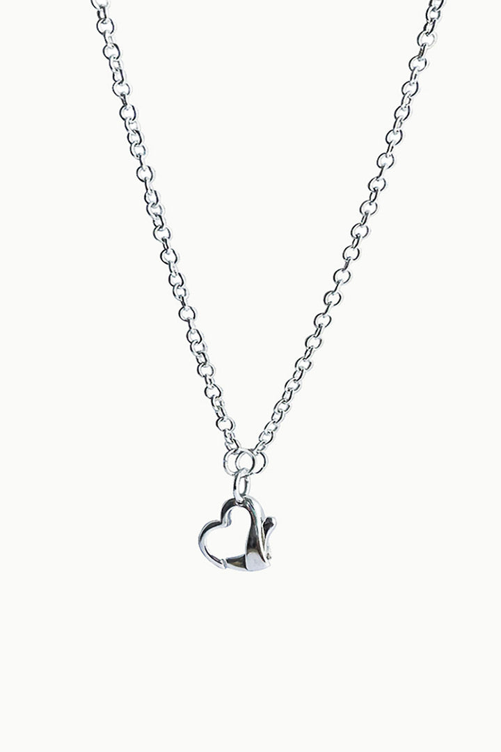 Sivalya Heart Locket Link Chain Necklace