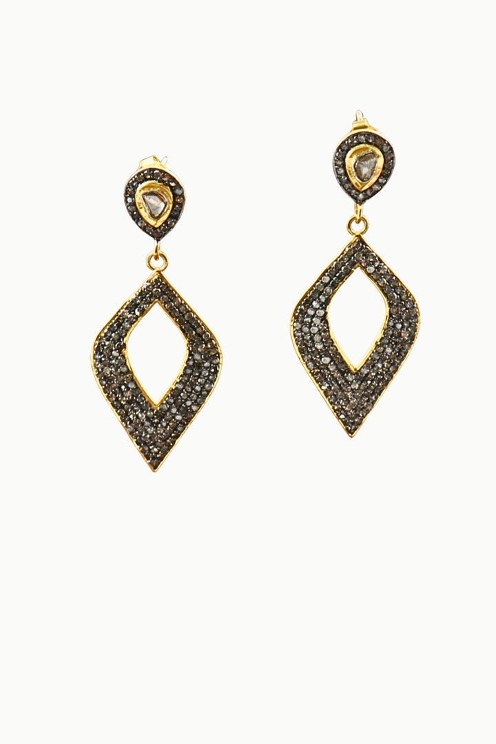 Mystic Elegance Pave Diamonds Earrings Gold | Sivalya