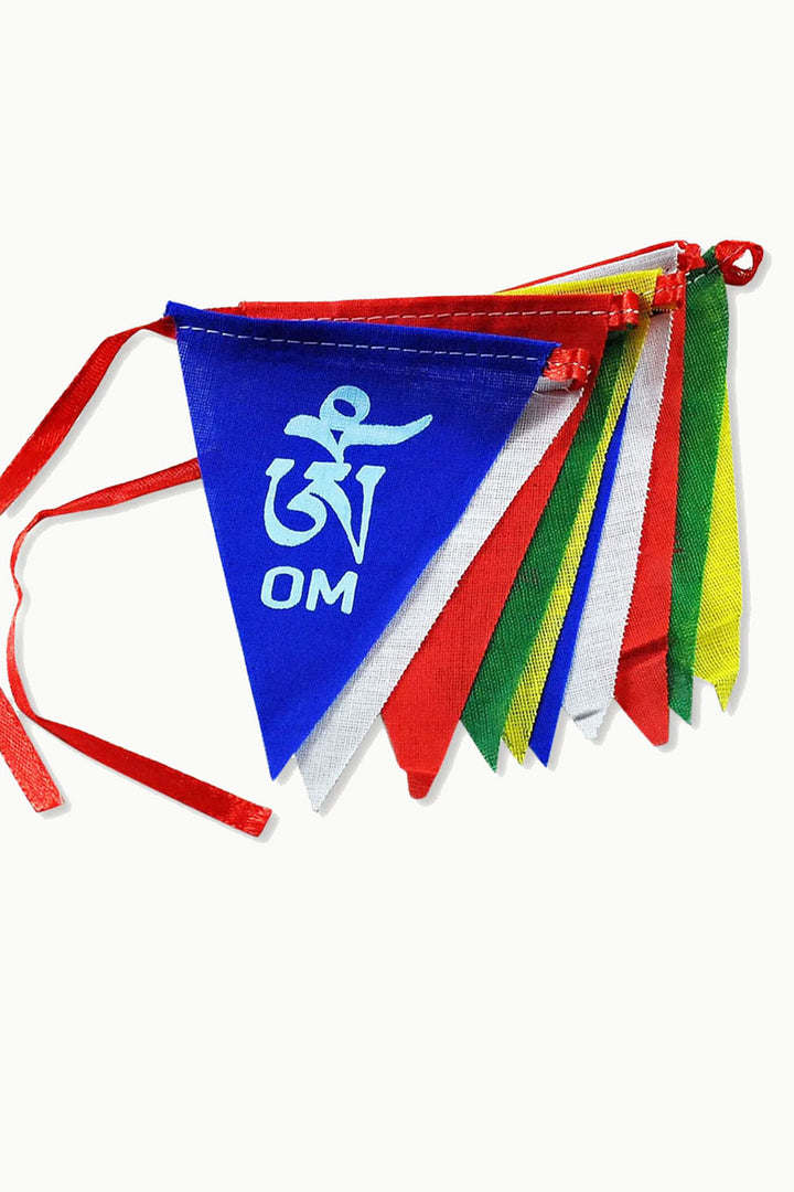 Sivalya Om Mani Padme Hum Prayer Flags - Triangle