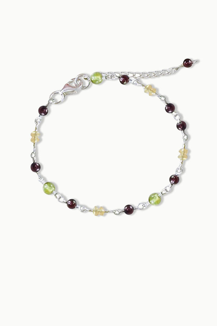 Sivalya Wanderlust Multi Gemstone Sterling Silver Bracelet