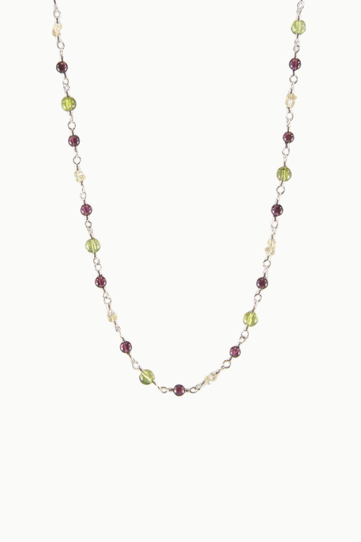 Sivalya Wanderlust Multi Gemstone Sterling Silver Necklace