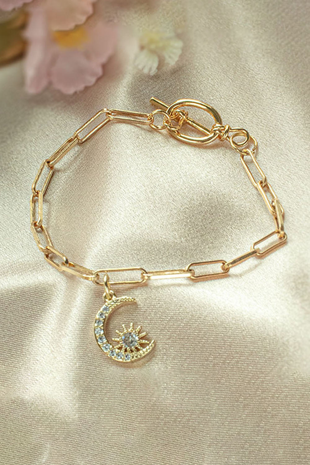 Crescent Moon & Star Amulet Bracelet