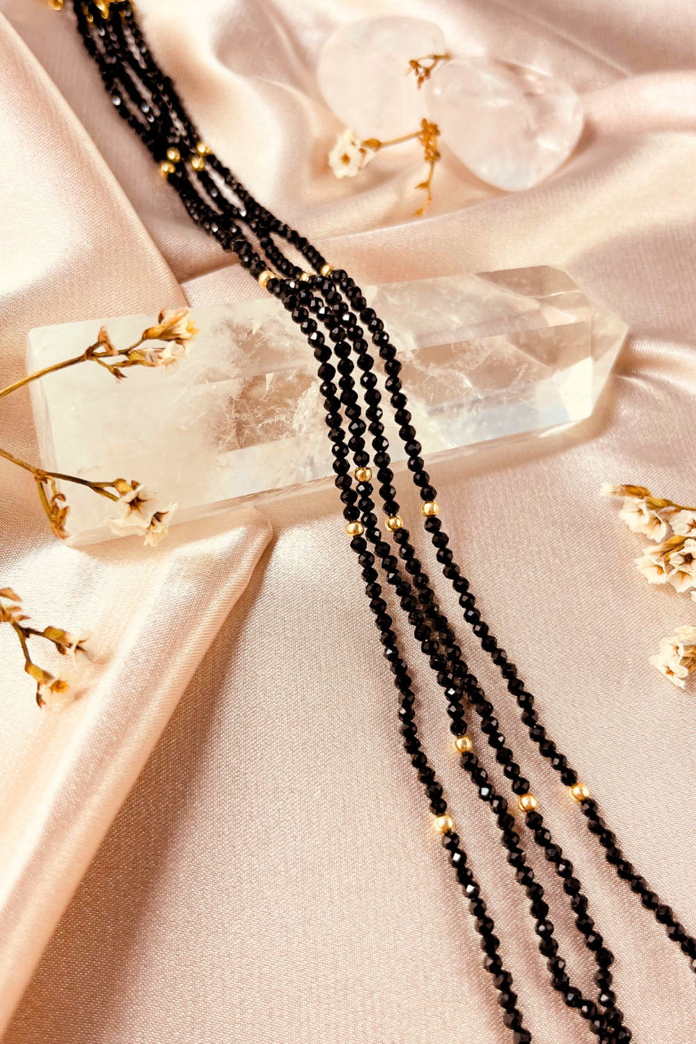 Sivalya Black Tourmaline Beads Necklace