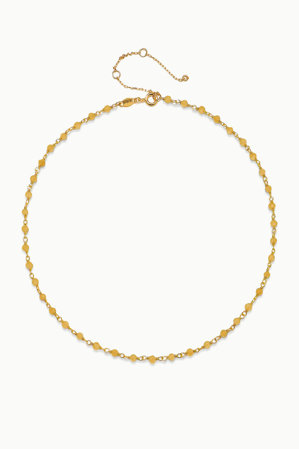 Sivalya Citrine Beaded Link Chain Necklace