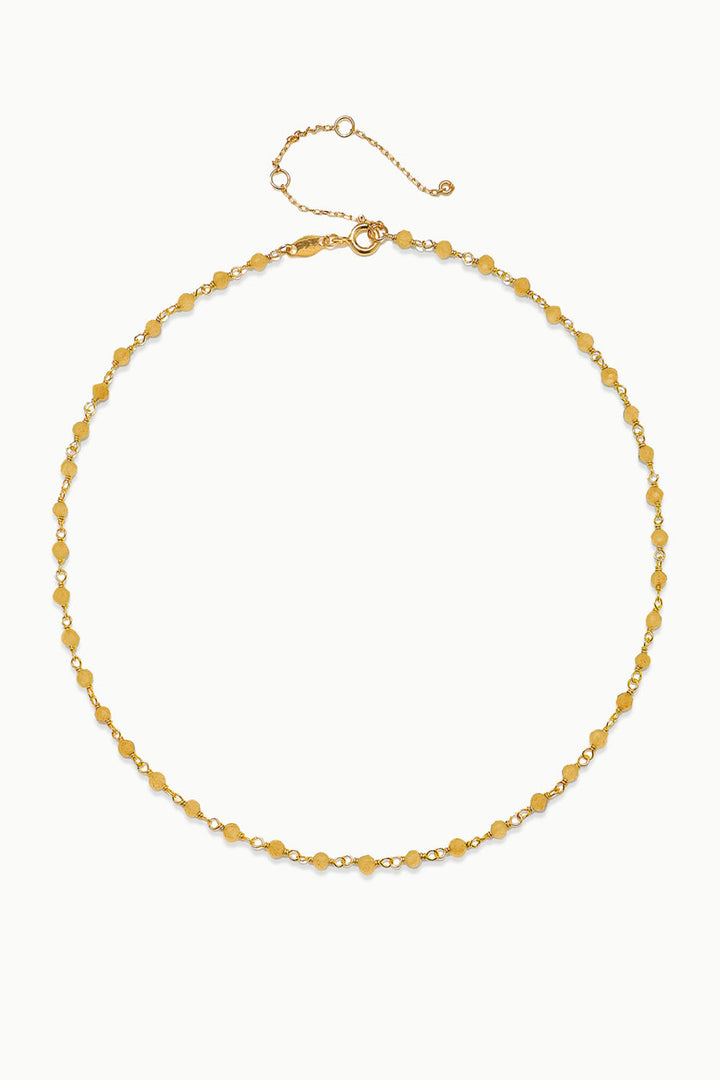 Sivalya Citrine Beaded Link Chain Necklace