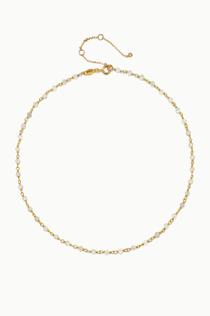 Sivalya Moonstone Beaded Link Chain Necklace