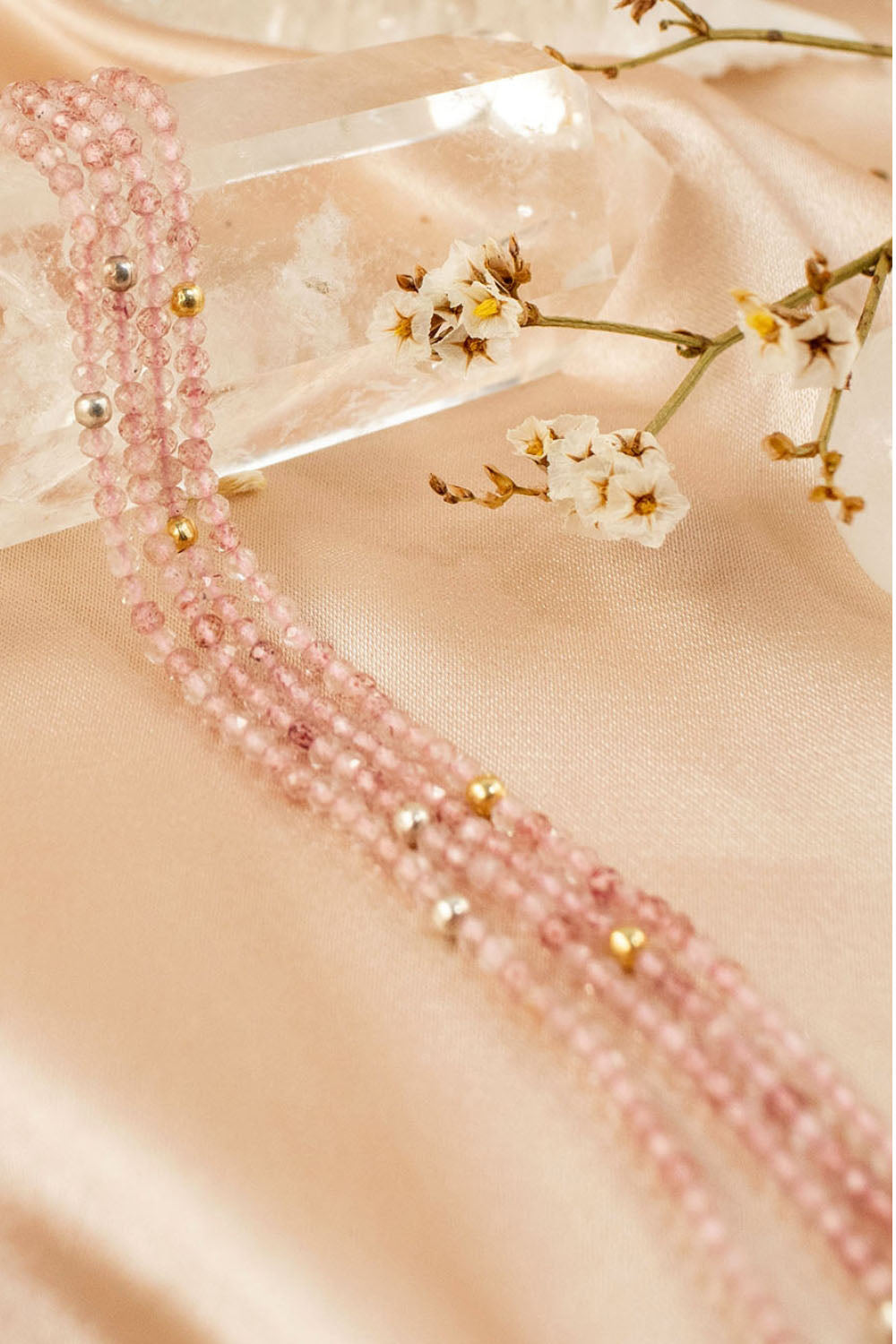 Sivalya Rose Quartz Beads Necklace
