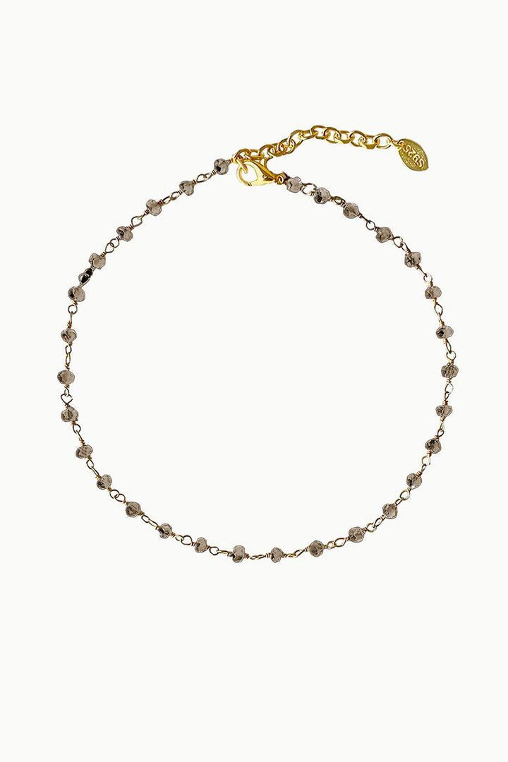 Sivalya Infinite Links Smoky Quartz Anklet Gold Vermeil