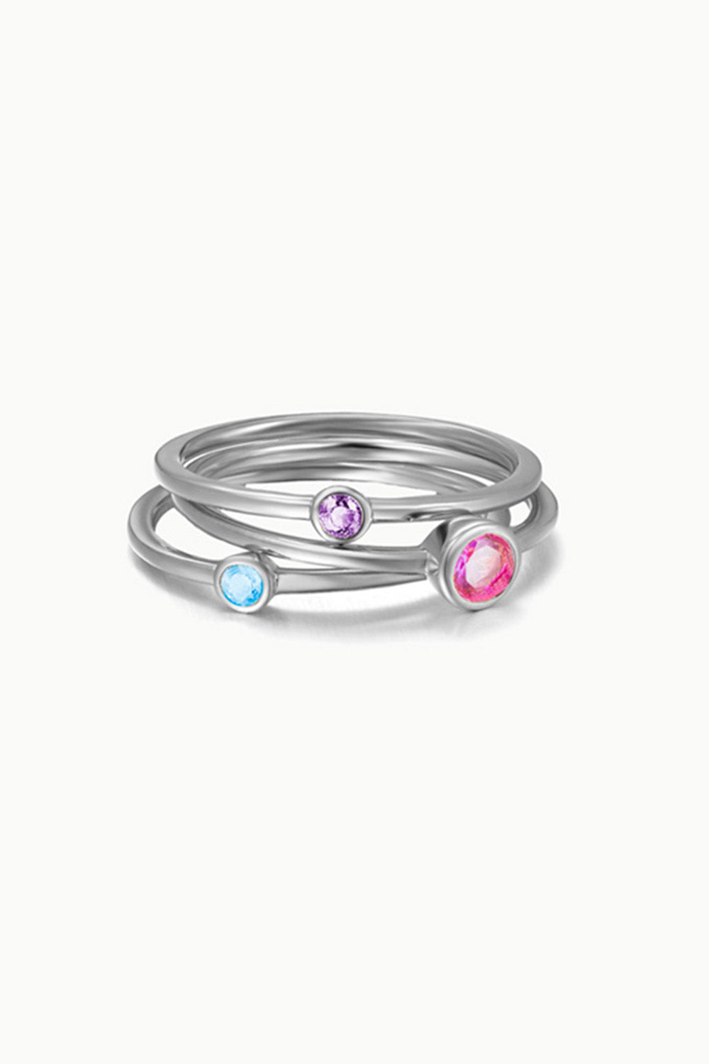 Stackable Sterling Silver Rings Set of 3
