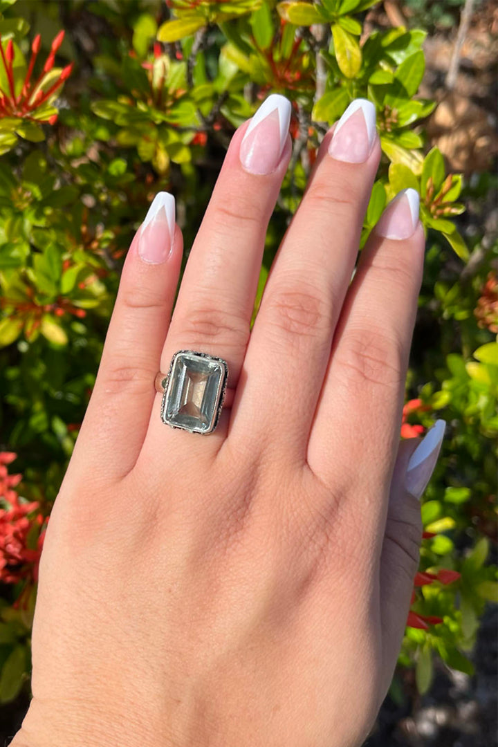 Sivalya Prasiolite Statement Ring