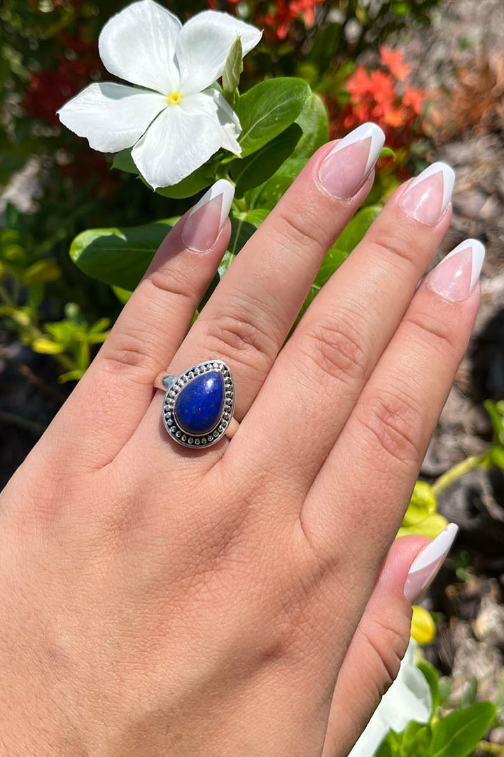 Sivalya Lapis Lazuli Silver Ring - Tara