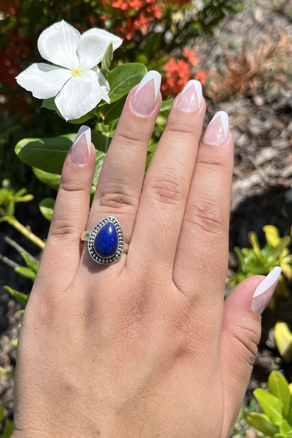 Sivalya Lapis Lazuli Silver Ring - Tara