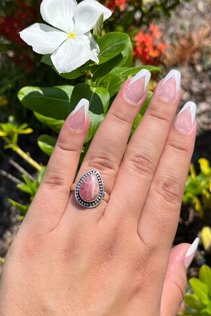 Sivalya Rhodochrosite Silver Ring - Tara