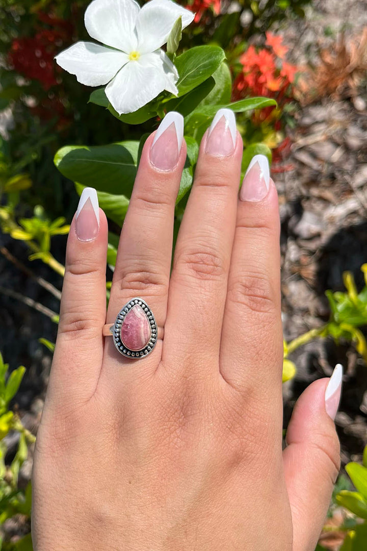 Sivalya Rhodochrosite Silver Ring - Tara