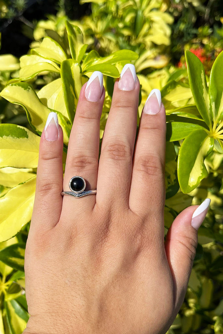 Sivalya Black Onyx Tiara Ring