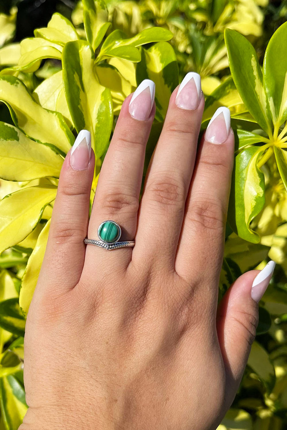 Sivalya Malachite Tiara Ring