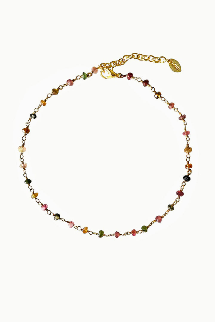 Sivalya Infinite Links Tourmaline Anklet Gold Vermeil