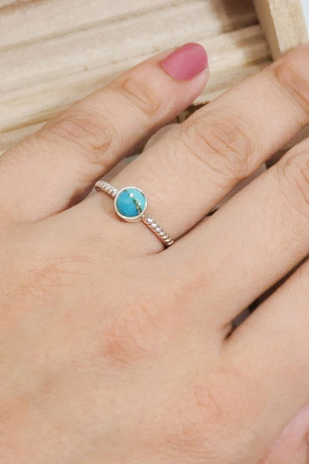 Sivalya Turquoise Solitaire Ring - Bijoux