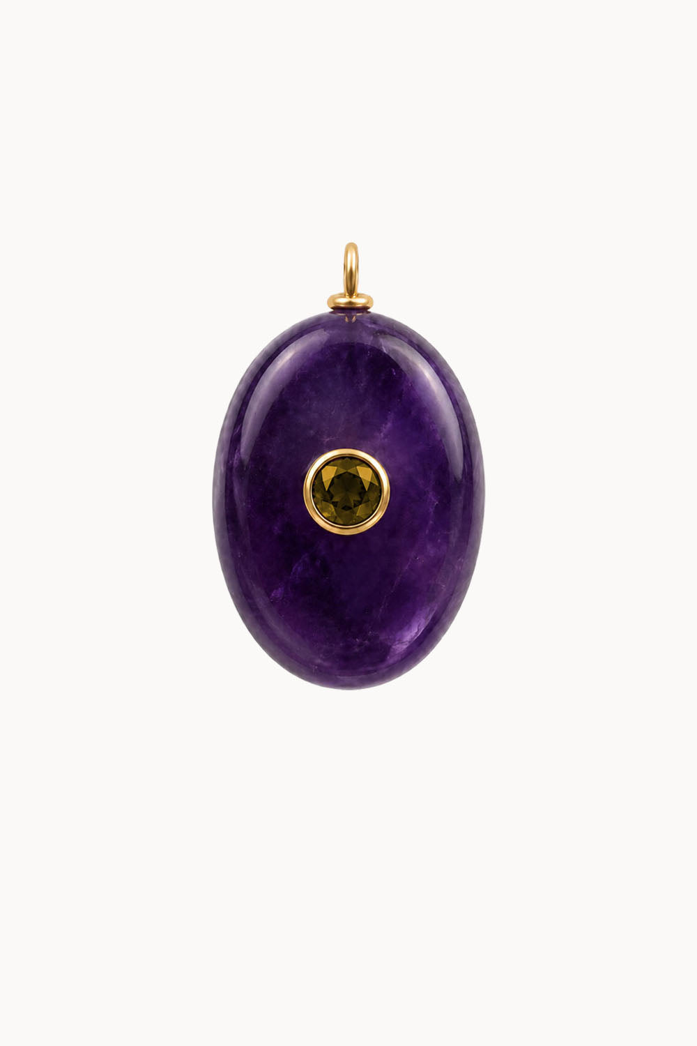 Amethyst &amp; Citrine Gemstone Pendant