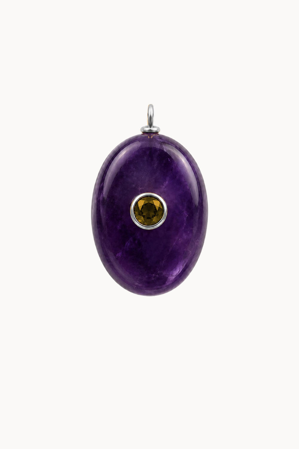 Amethyst &amp; Citrine Gemstone Pendant