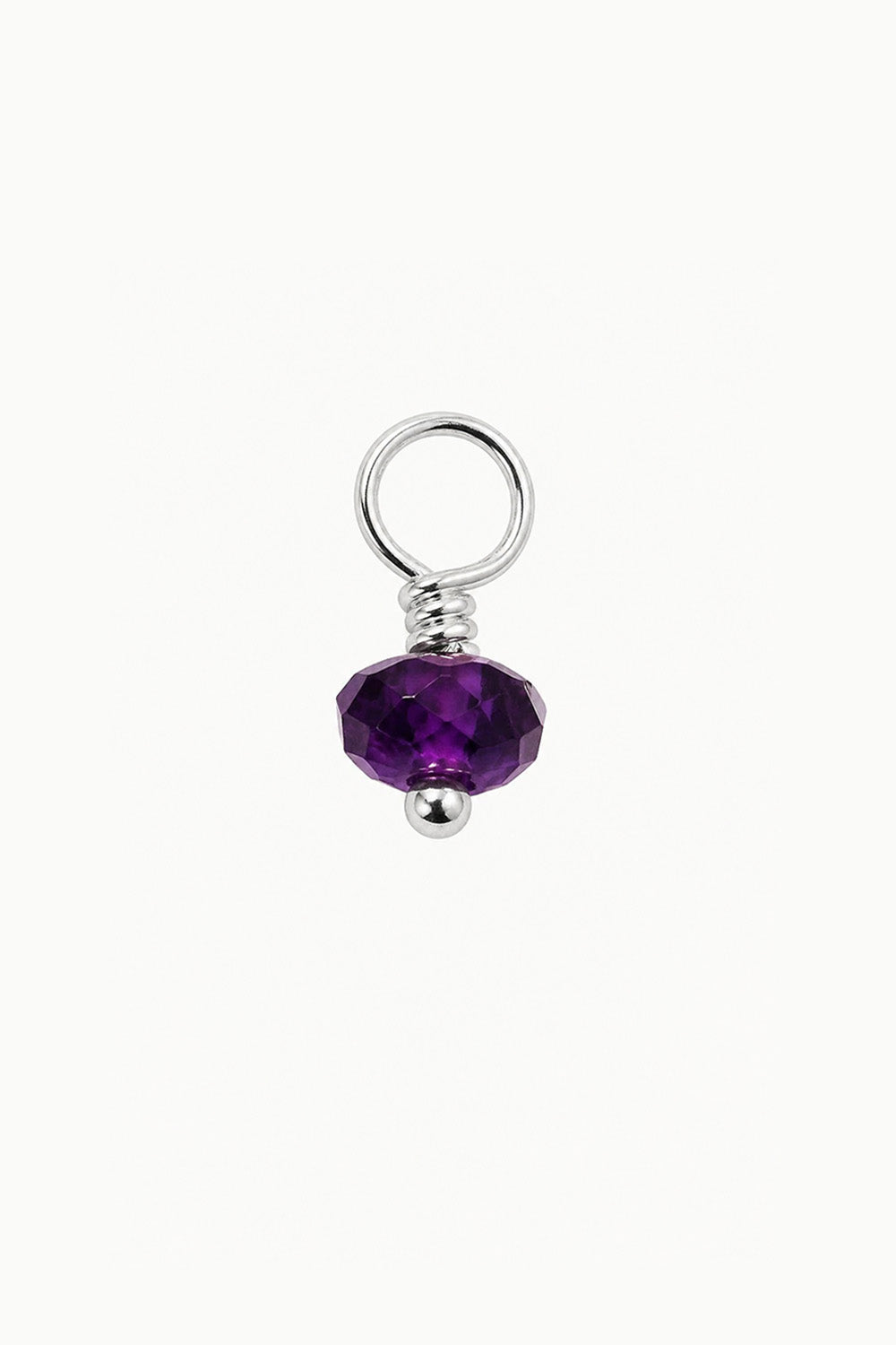 Amethyst Gemstone Drop Charm