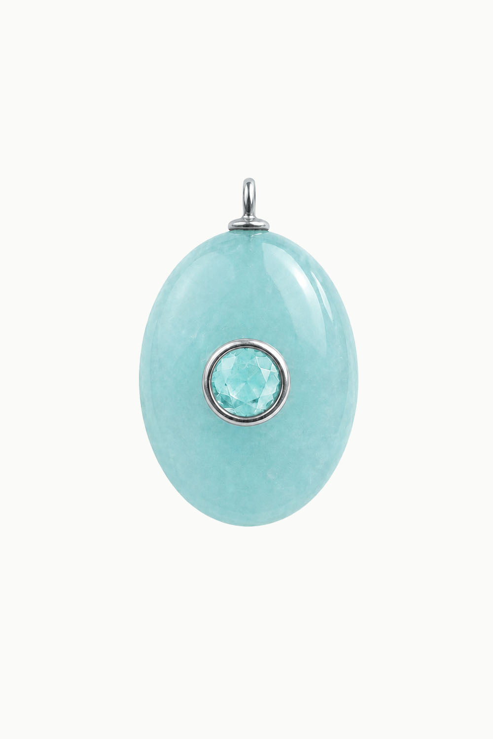 Aquamarine &amp; Blue Topaz Gemstone Pendant