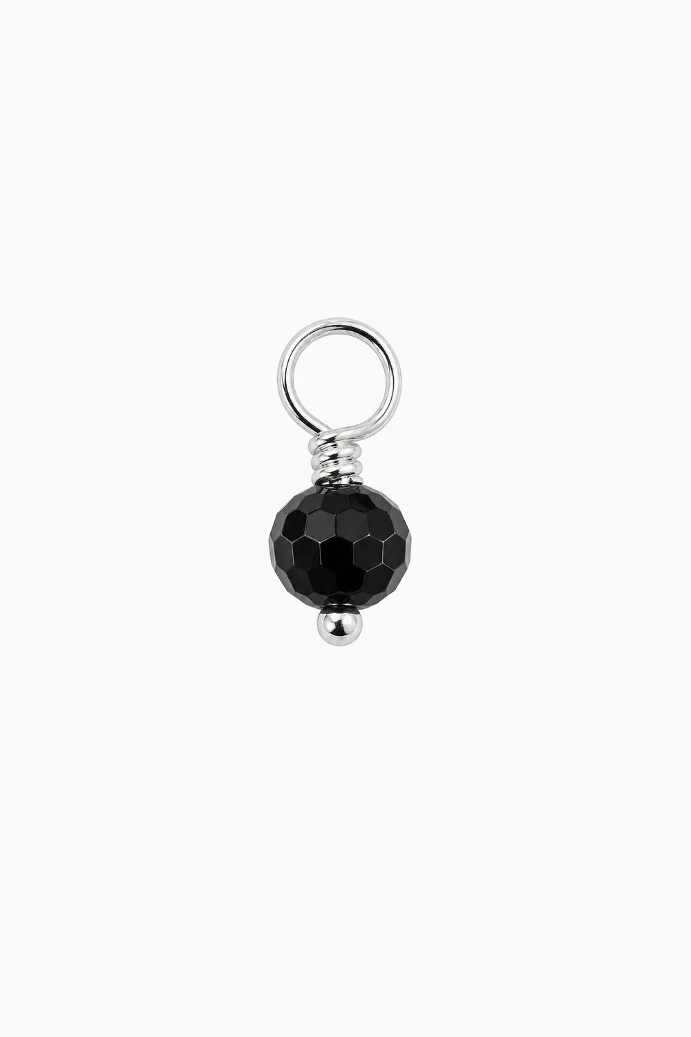 Black Onyx Gemstone Drop Charm