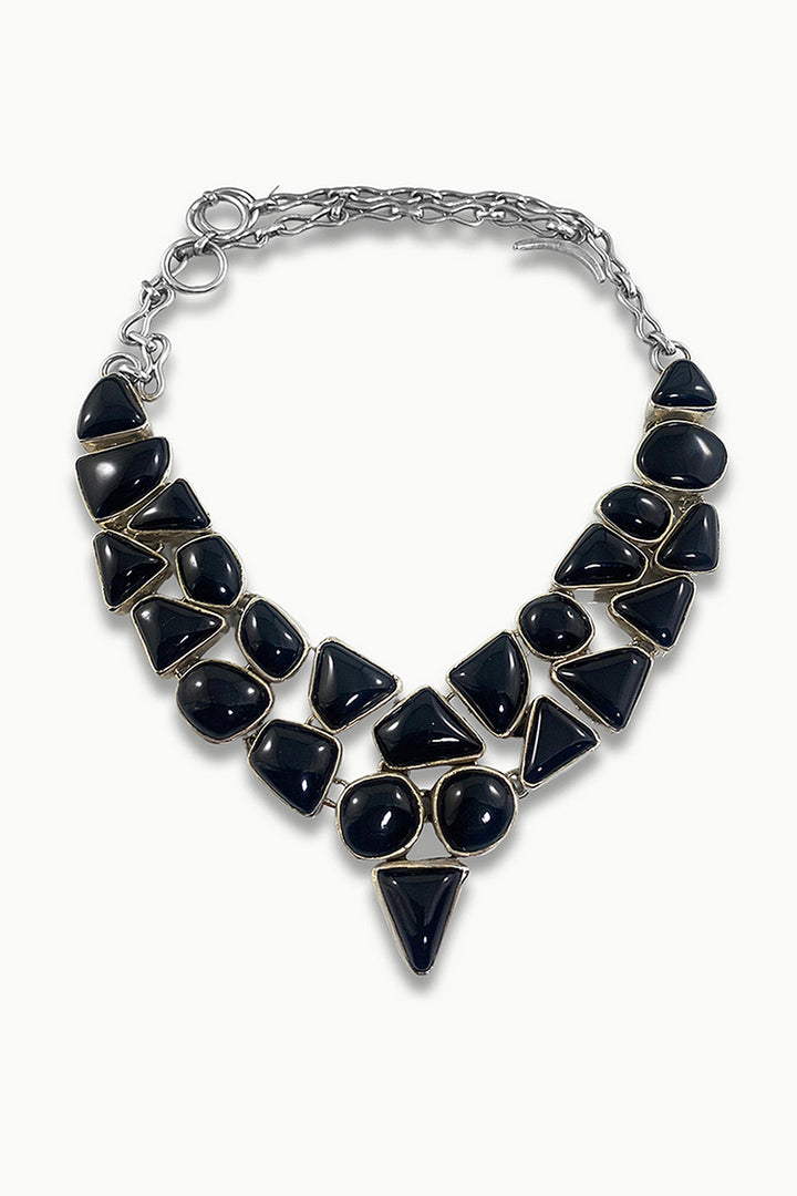 Sivalya Black Onyx Statement Necklace - Multi Gemstone