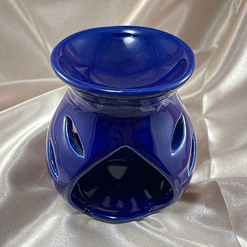 Oil Diffuser Essential Oils Burner Ceramic Aromatherapy Blue White