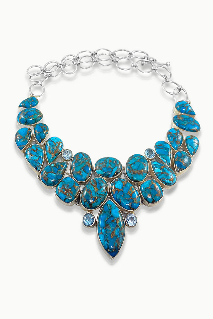 Turquoise Statement Necklace - Multi Gemstone