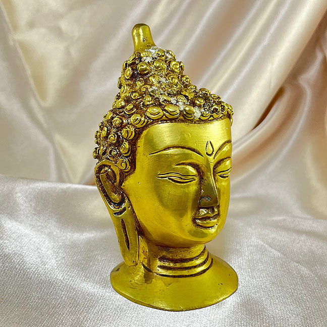 Sivalya Buddha Head Brass Statue