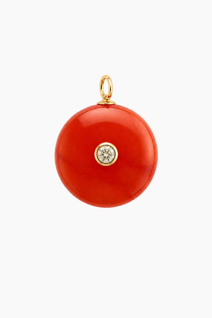 Carnelian &amp; Citrine Gemstone Pendant