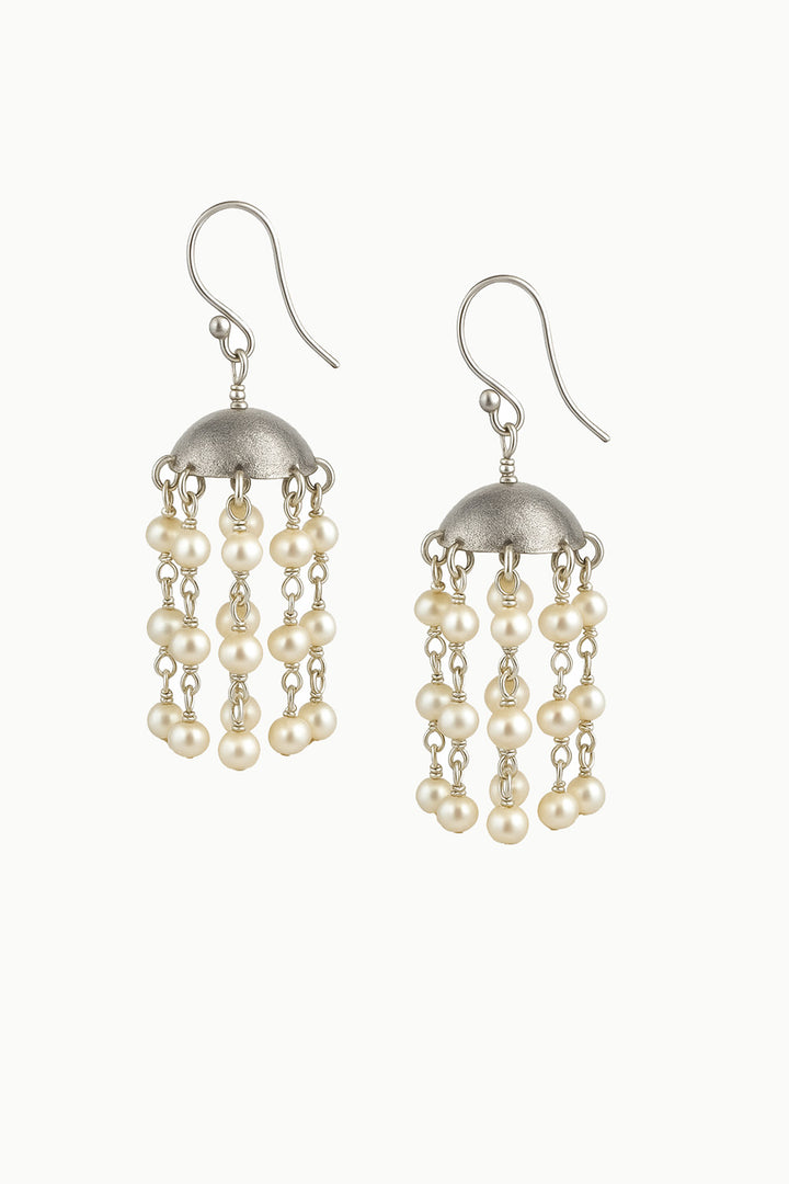 Cascades Pearl Jhumka Earrings