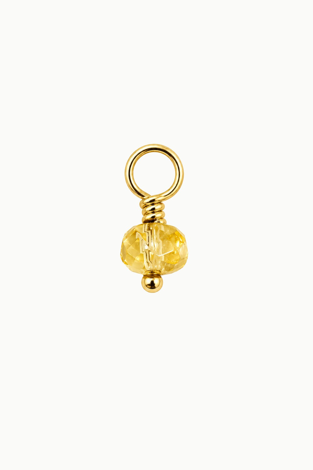 Citrine Gemstone Drop Charm
