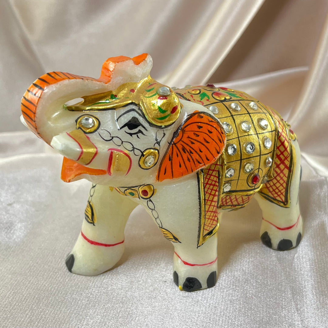 Sivalya Decorative Marble Elephant Ganesha Statue