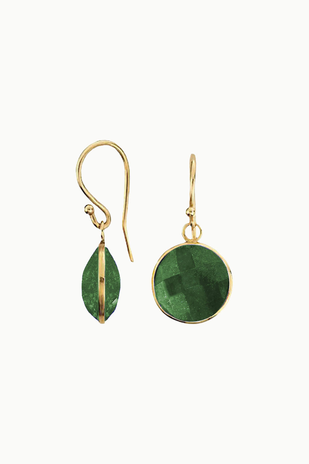 Sivalya Raw Emerald Gem Drop Earrings