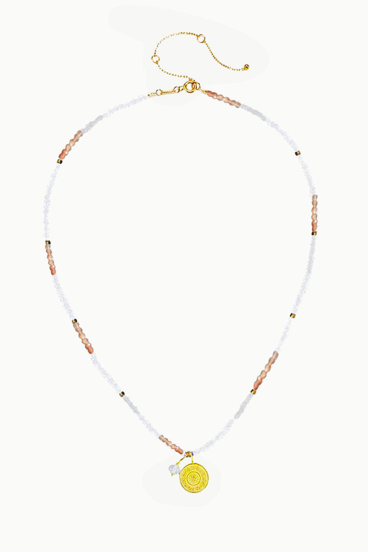 Sivalya Ether Element Peach Moonstone Necklace