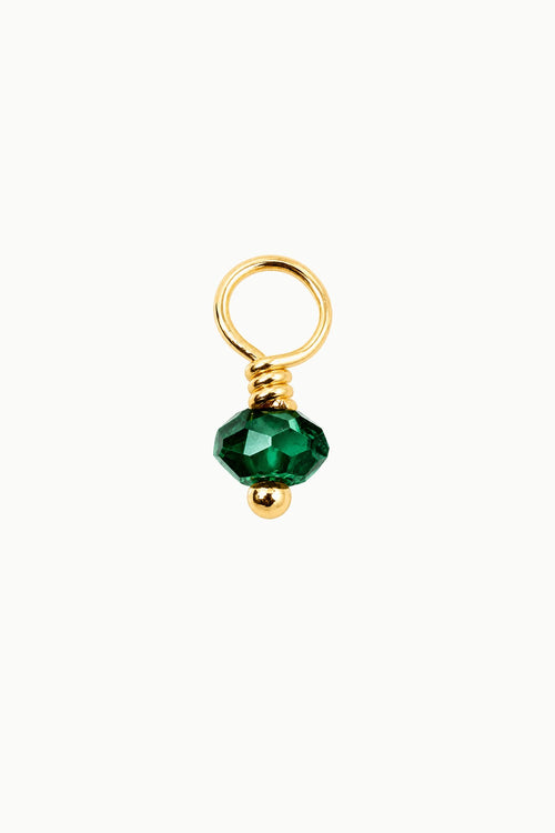 Green Onyx Gemstone Drop Charm