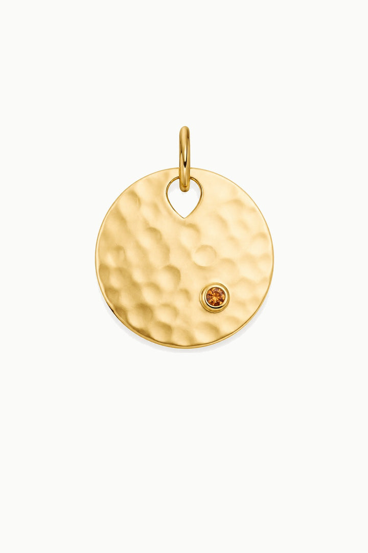 Hammered Disk Charm Amulet