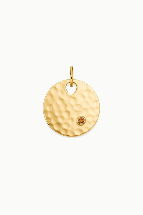 Hammered Disk Charm Amulet