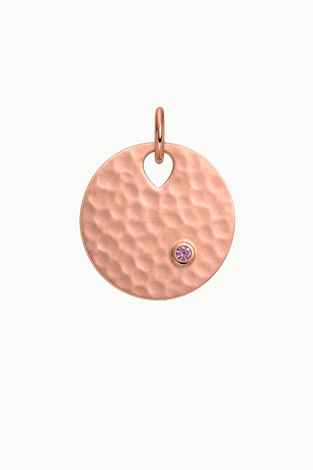Hammered Disk Charm Amulet